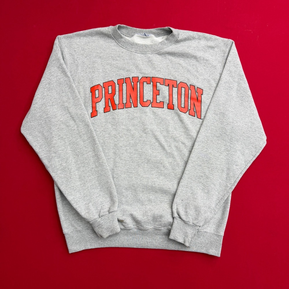 VTG Champion Princeton University Sweatshirt Mens Medium Gray‎ Fleece Crewneck